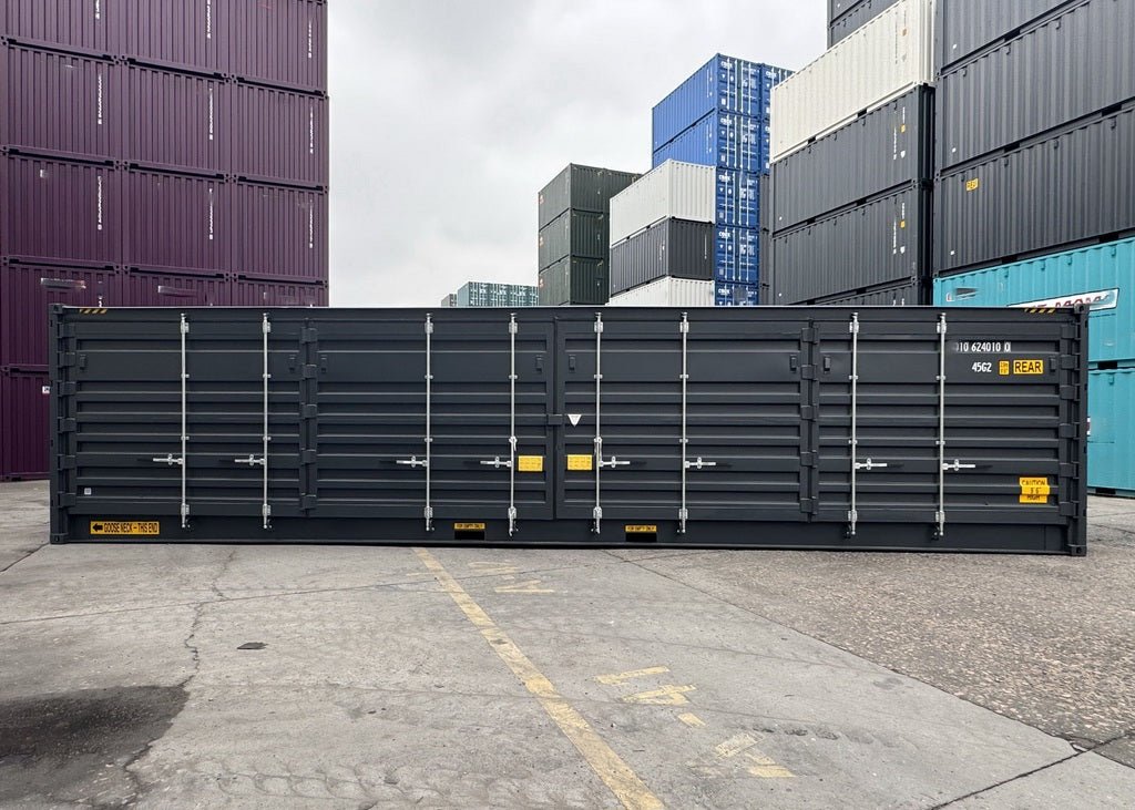 Contenedor marítimo 40′ High Cube – Doble Puerta + Doble Puerta Lateral, IICL 6, nuevo